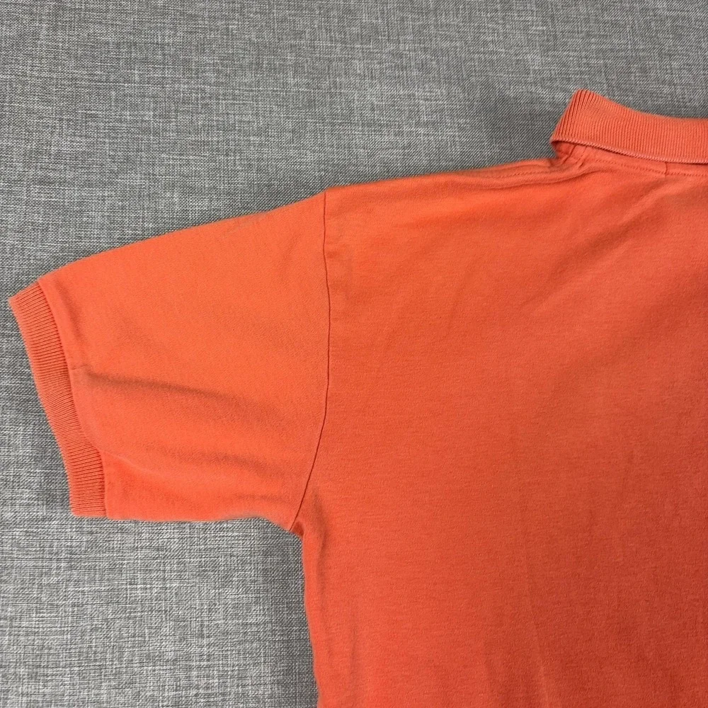 Vintage Polo Ralph Lauren Polo Shirt Mens M Orange Regular Fit Short Sleeve